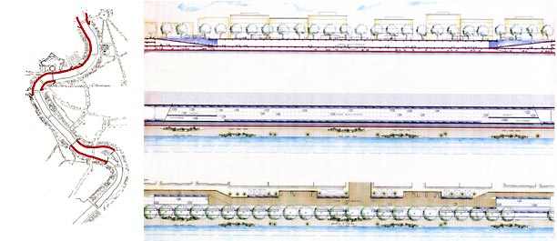 Stralcio di progetto: area ottocentesca